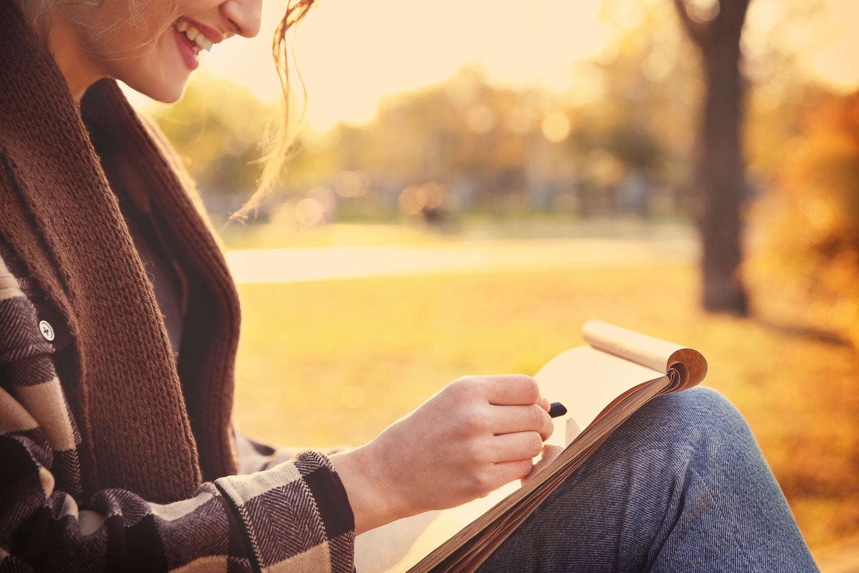 Artist Drawing Sketch Outdoors